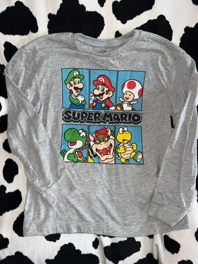 GAP Kids Grey Super Mario Panel Graphic Tee